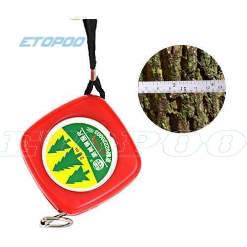 2m Retractable soft stainless steel Tape Tree Diameter Caliper Tree Girth Measuring Steel Tapes Garden Gauging Tool