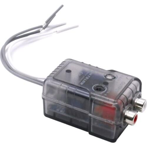 High Level Speaker Signal to Low Level RCA Adapter Car Audio High to Low Subwoofer Audio Converter G99F
