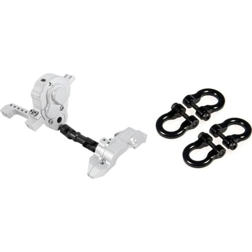 1 Pcs GRC TRX4 G2 Motor Pre-Gear Box Front Motor Kit & 4Pcs Metal Trailer Hook Hitch Tow Shackles