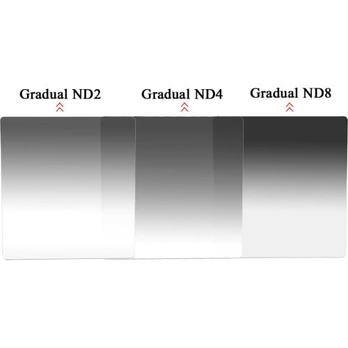 100*100 4*4 Square Gradual ND2 ND4 ND8 filter Neutral Density Filter Set For Cokin Z LEE
