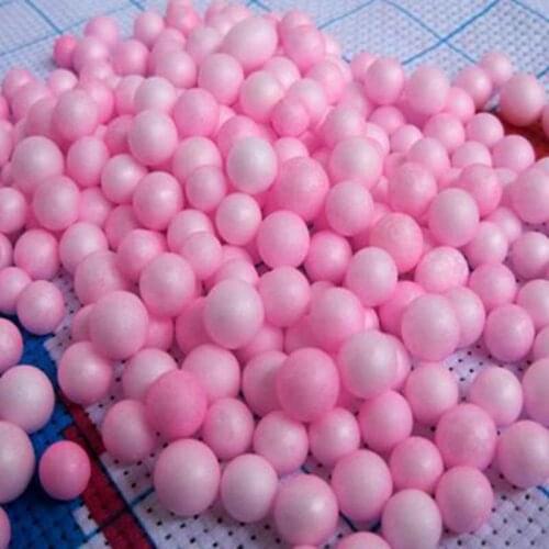 2000pcs/bag about 5- 9mm pink Modelling Polystyrene Styrofoam Foam Ball Sphere XMAS Decoration Craft 754