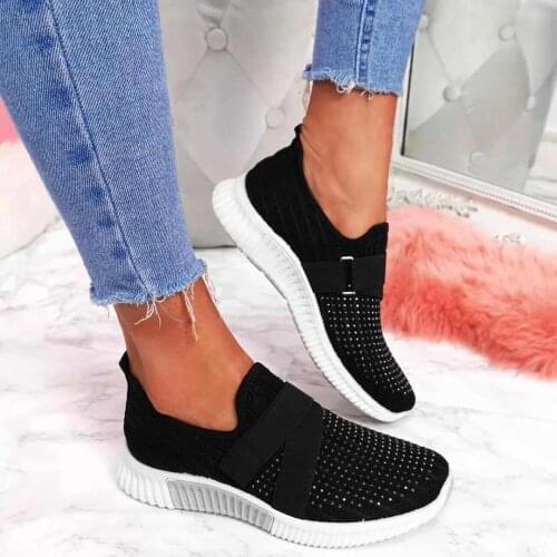 2020 Stylish Womens Sneaker Outdoor Lightweight Womens Casual Sneaker Slipper in Comfortable Sneaker Mom Size