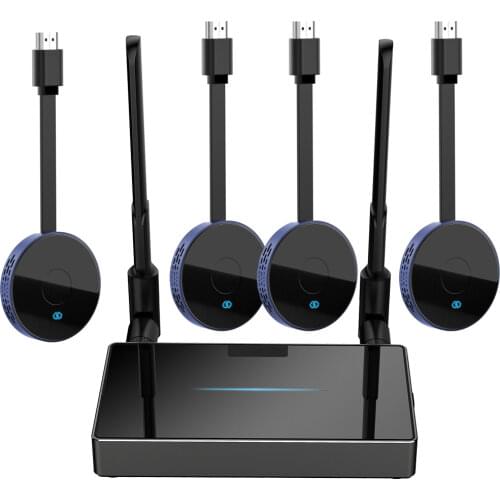 50M Wireless Transmission Transmitter Receiver HDMI Extender Screen Share Mirror Switch Phone Laptop PC To TV Monitor Multi To 1