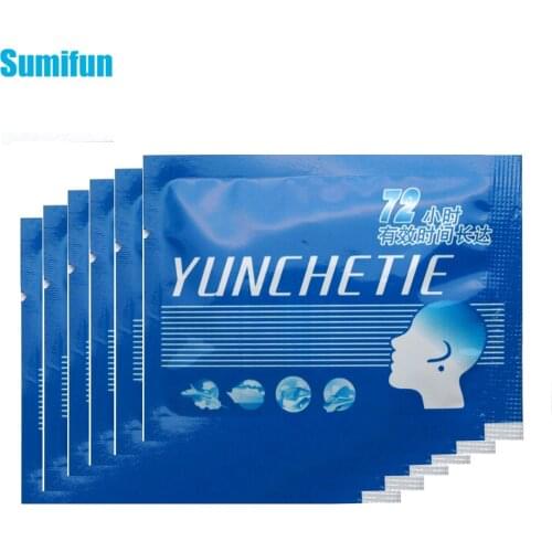 6pcs Sumifun Car Motion Sickness Plaster Relief Anti Carsickness Airsickness Seasickness Sticker Nausea Dizzy Patch C028