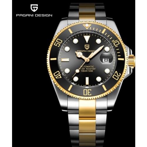 PAGANI DESIGN Top Brand Mens Fashion Mechanical Watch Stainless Steel Waterproof Business Watch Sapphire Glass Sports Watch