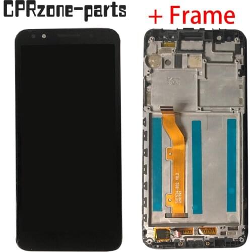 Black With Frame For Alcatel 1X 5059 5059A 5059D 5059I 5059J 5059T 5059X 5059Y lcd Display with touch screen digitizer assembly