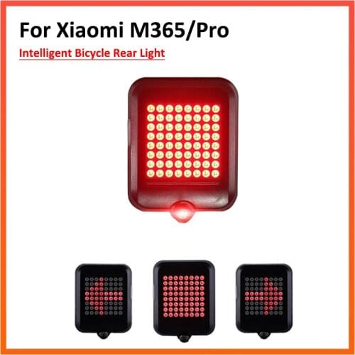 Electric Scooter Intelligent Turn Taillight Signal Light Brake Light Projection Lamp 64 LED Infrared Warning Lamp Bike Accessory