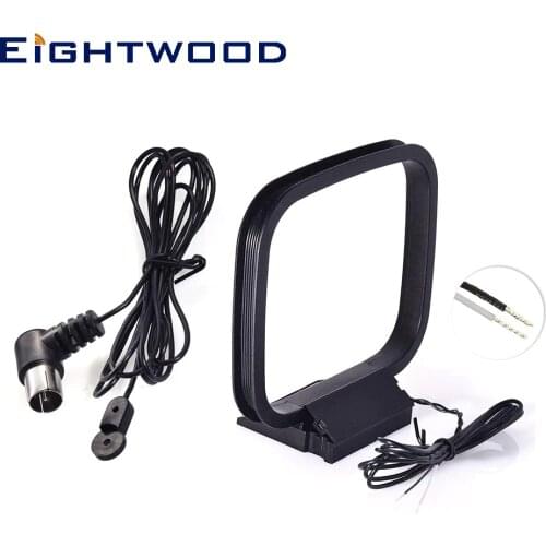 Eightwood FM Antenna AM Loop Antenna for Denon Pioneer Onkyo Yamaha Marantz AV Audio Vedio Home Theater Receiver Power Amplifier