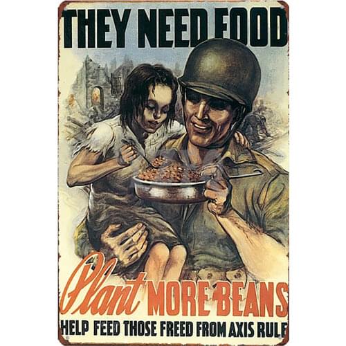 They Need Food Metal Sign Tractor Vintage Plate For Wall Poster Bar Farm Art Home Decor Cuadros DU-3373