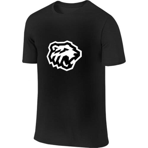 KHL hockey team logo printed T shirt for men plus size Traktor