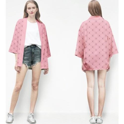 Anime Demon Slayer Cosplay Costume Rengoku Kyoujurou Hashibira Inosuke Summer Cloak Oversize Tops Party Role Playfor Woman Men