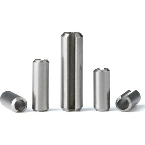 M1.5 M2 M2.5 M3 M4 M5 M6 M8 M10 M12 Elastic Cylindrical Pin Dowel Positioning Spring Tension Roll Pin 304 Stainless Steel