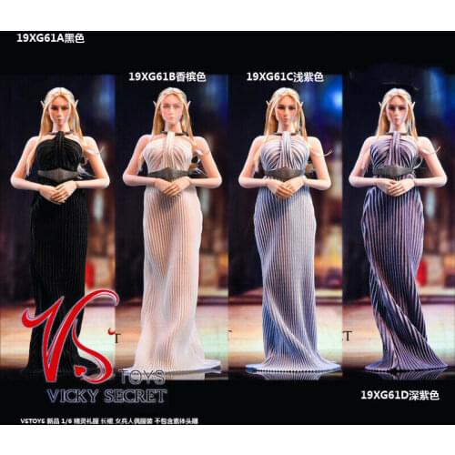 1/6 scale female figure elf dress model fit 12 inch action figure body
