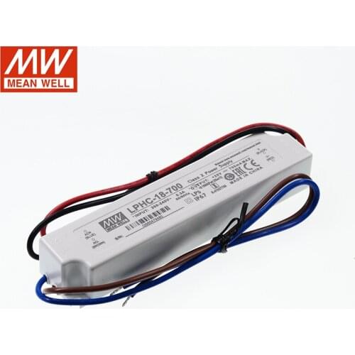 MEAN WELL LPHC-18 Series DC6-48V 18W Single Output Switching Power Supply IP67 Outdoor LED Lighting Power