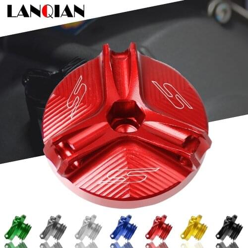 Motorcycle Aluminum Engine Oil Filter Cup Plug Cover For Suzuki GSXS 1000 2015-2020 GSX S 1000F 2015-2020 GSX 1250F 2010-2019