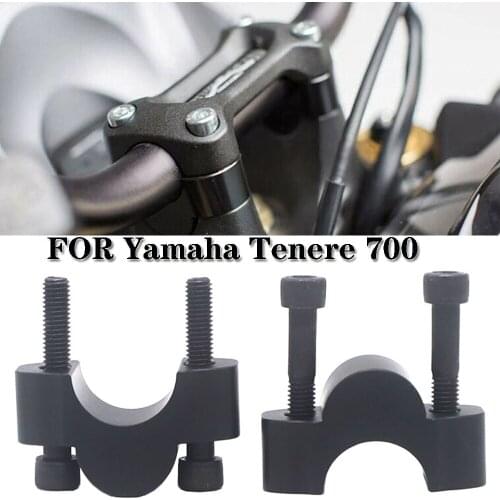 Motorcycle Accessories Handlebar Risers Mounting Mount Riser CNC Billet Aluminum For Yamaha Tenere 700 TENERE 700 Tenere700