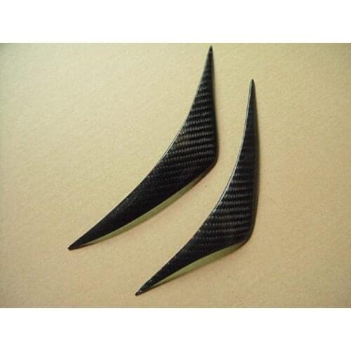 Carbon Fiber Headlight Bottom Eyelids Eyebrows for 2009-2013 Hyundai Genesis Coupe Type