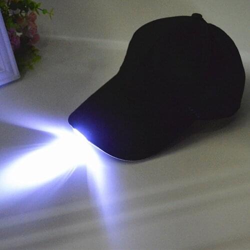 Newly Bright Glow in Dark Reading Fishing Jogging Light Up LED Sport Hat Baseball Caps Luminous Holiday Hat for Unisex DOD886