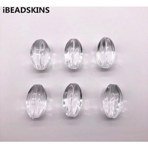 New arrival 24x14mm 160pcs clear Acrylic oval shape beads for stud earrings/earrings accessories/Earring parts/ jewelry DIY