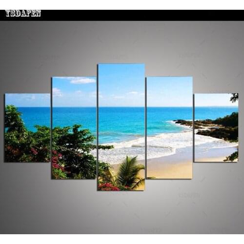 Op de muur HD print olieverf modulaire foto Scenery poster kind room decor woondecoratie 5 stks canvas art z062