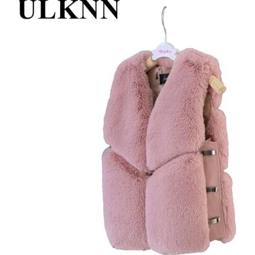 Princess Coat For Girl Kids Winter Outrwear Fur Coat New Motorcycle Baby Fashion Vest Coat Teen Thick Jacket Winte Warm Clothing