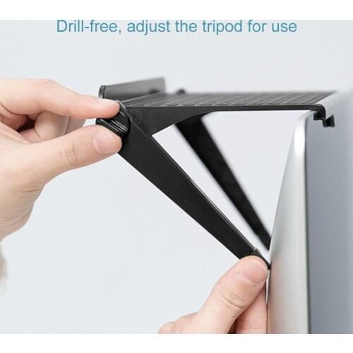 Adjustable Screen Top Shelf Computer Monitor Desktop Screen Top Shelf TV Buddy Organizer Holder Home Office Storage Rack Shelf