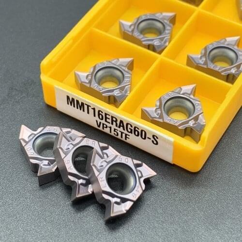 Threaded Insert MMT 16IR 16ER AG60-S UE6020 VP15TF US735 Pressed Carbide Insert Turning Tool CNC Machine Tool Turning Parts