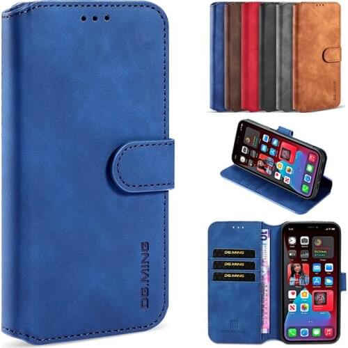 Luxury Flip Retro Magnetic Leather Case For iPhone 12 11 Mini Xs Pro Max SE 2020 X Xr 8 7 6 6S Plus Card slot With stand Cases