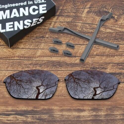 ToughAsNails Resist Seawater Corrosion Polarized Replacement Lenses and Rubber Kit for Oakley Half Jacket 2.0 Sunglasses