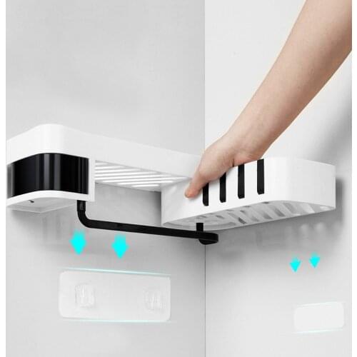NICEYARD Corner Shower Shelf Bathroom Shampoo Shower Shelf Holder Kitchen Storage Rack Organizer Wall Mounted Storage Rack
