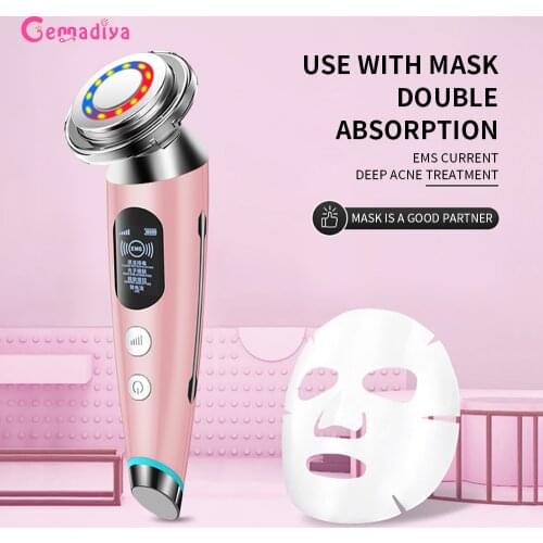 Face Lift Devices RF Microcurrent Skin Rejuvenation Facial Massager Light Therapy Anti Aging Wrinkle Beauty Apparatus
