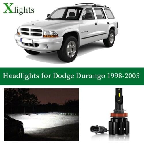 Xlights Bulbs For Dodge Durango 1998 1999 2000 2001 2002 2003 LED Headlight Low High Beam Canbus Headlamp Lamp Light Accessories