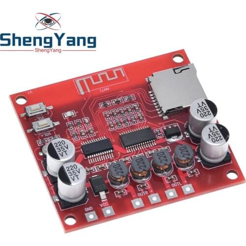 XH-A233 15W X 2 Bluetooth 4.2 Digital power amplifier board Stereo TF Card Play 12v~24v Audio Amp