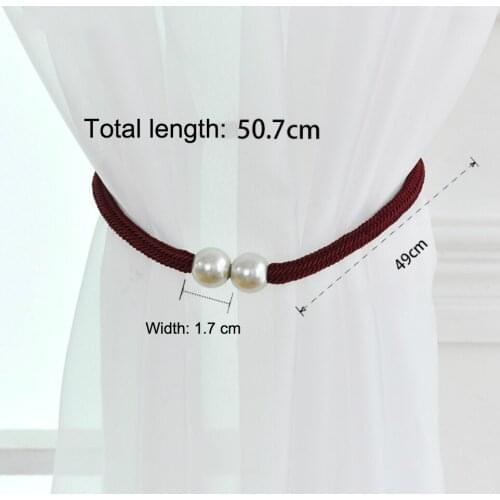 1 Pair (2 pcs) Tieback Tassel for Curtains Fringe Trim 12 Colors Ball Beaded Home Decor