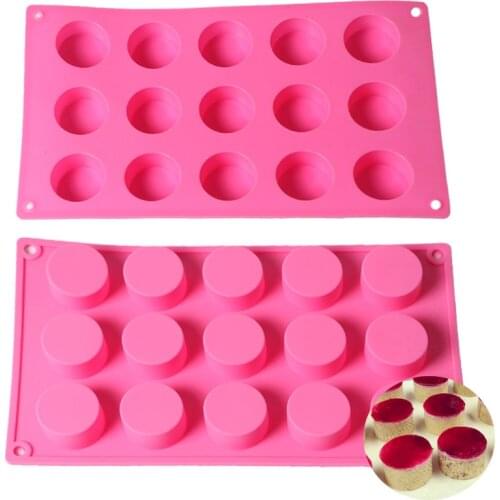 1pc 15 Holes Silicone Mold Pudding Chocolate Cake Molds Soap Mould DIY Jelly Candy Baking Decoration Tools Kitchen Bakeware