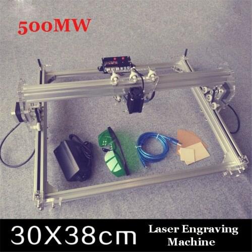 1PCs 500mW DIY Desktop Mini Laser Engraver, Engraving Laser Machine ,engraving Picture Logo Printer 30X38cm