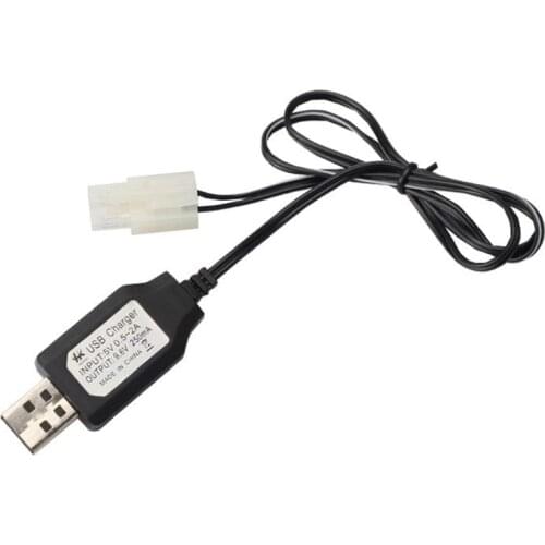1PC Charging Cable Battery USB Charger Ni-Cd Ni-MH Batteries Pack KET-2P Plug Adapter 9.6V 250mA Output Toys Car