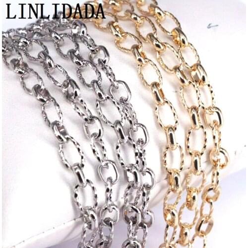 3Meters New design Cable Link Chain Accessories Chunky Chains Punk Choker Necklace Chain Fit for Jewelry Making DIY Supplies
