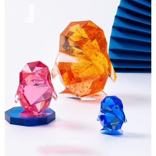 3D Penguin Silicone Mold For Christmas Fondant Cake Decorating Tools Sugar Paste Animals Chocolate Candy Clay Moulds