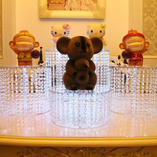 5Pcs Wedding Crystal Transparent Acrylic Cake Stand-Cake Holder-Cake Display-Wedding Centerpiece-Wedding Round Cake Stands