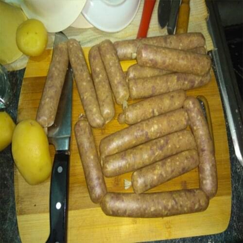 8Meters Sausage Packaging Tools Sausage Caliber 50Mm Hot Dog Salami Casing Shell + Funnel Meat Filler Kitchen Inedible Casings