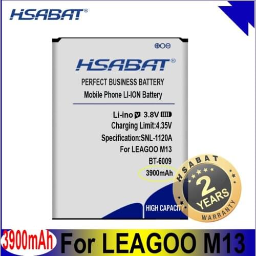 HSABAT BT-6009 3900mAh High Capacity Battery for LEAGOO M13 Smart Phone Batteries