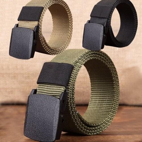 Men Outdoor Canvas Belt Hiking Camping Safety Waist Support Hunting Sports Wearable Breathable Military Tactical Belt NEW