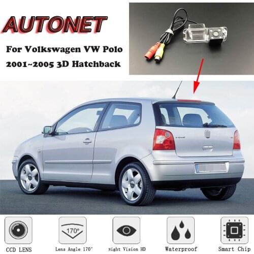 AUTONET Backup Rear View camera For Volkswagen VW Polo 2001 2002 2003 2004 2005 3D Hatchback/license plate camera/parking Camera