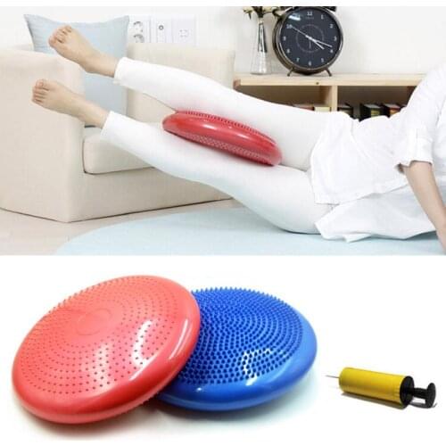 1pcs Anti-riot Balanced Yoga Massage Plate Cushion Stability Disc Balance Wobble Pad Ankle Knee Board Massage Ball Mat