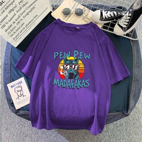 Man T shirts Pew Pew Madafakas Print Summer Short Sleeve O Neck Streetwear Tee shirts 2021 New Arrival Fashion Trendy Brand Top