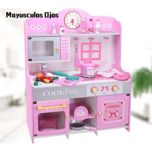 Childrens Day Kitchen Toy Set Cooking Girls Play House Baby Birthday Gift Wooden