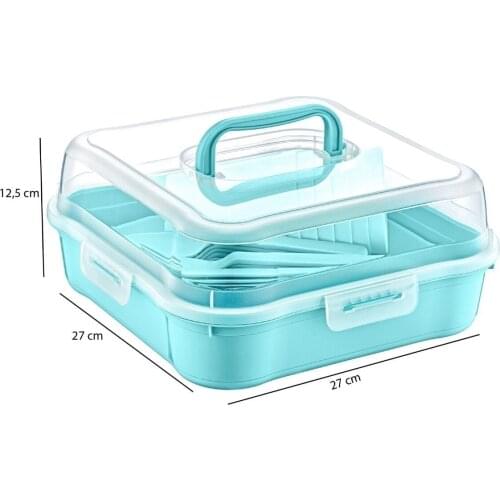 32 Pieces Plastic Dinnerware Sets and Kitchen Tableware For Picnic and Camping