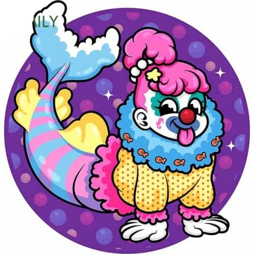 Beauty The Clown Fish Car Stickers Waterproof Air Conditioner Decal Cartoon Car Auto Moto Sport Tuning Laptop Trunk Decoration