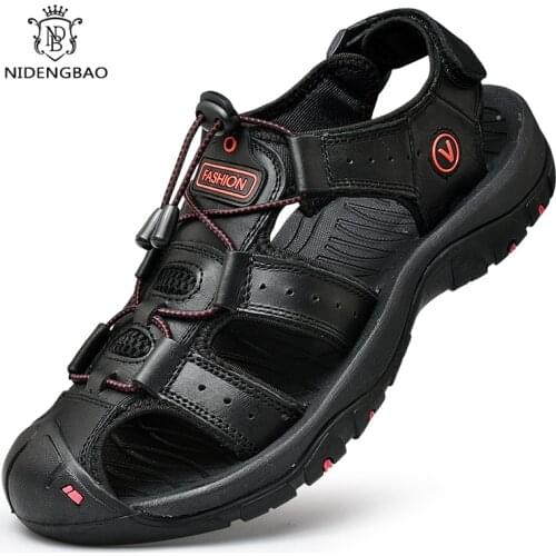 NIDENGBAO Men's Leather Sneakers